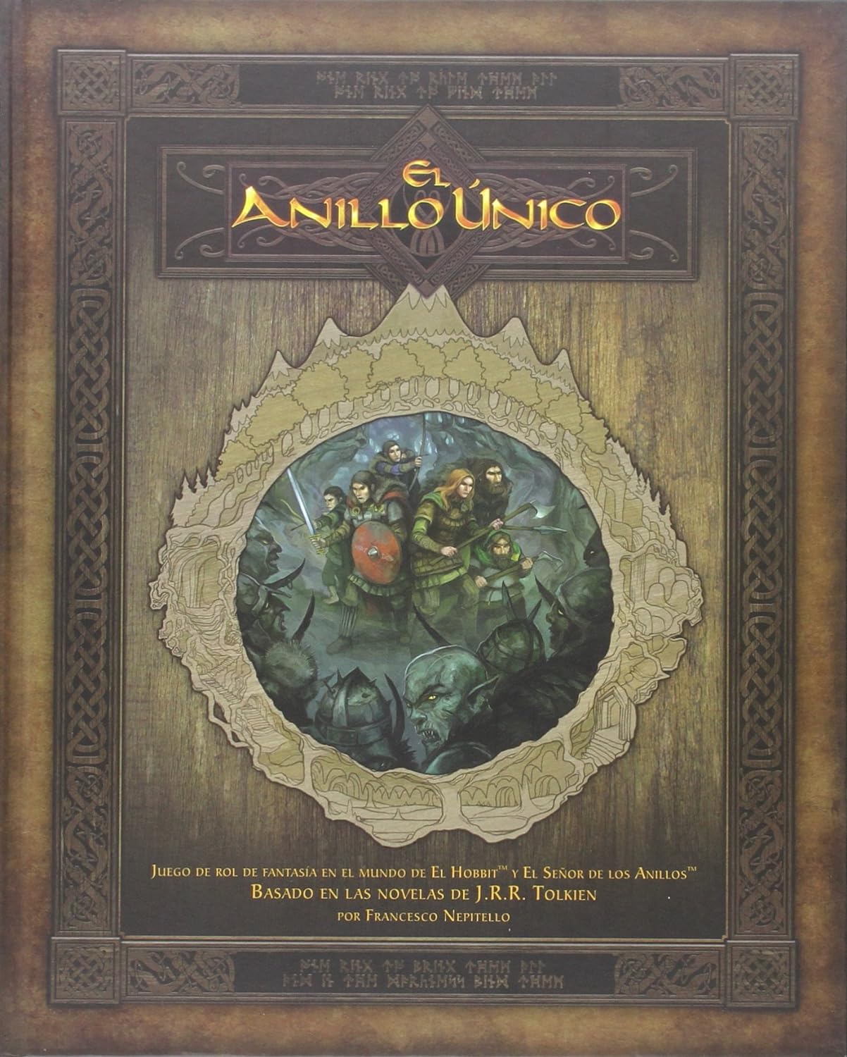 LIBRO DE ROL EL ANILLO UNICO LIBRO LIBRO BASE EN ESPAÑOL