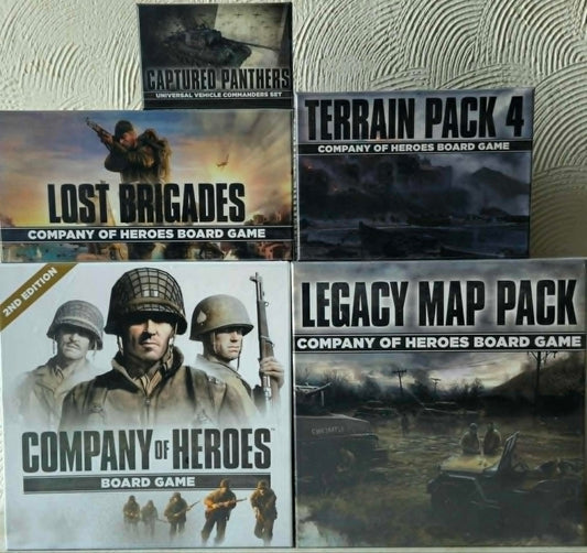 Company of Heroes 2nd Edition Bundle 5 Items - Juego de estrategia táctico Quantum Boardgames