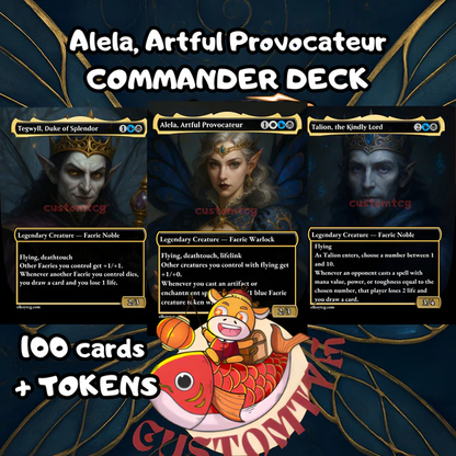 ALELA, ARTFUL PROVOCATEUR - MTG COMMANDER PROXY