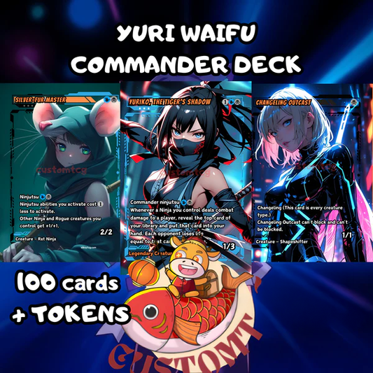 YURIKO WAIFU - MTG COMMANDER PROXY