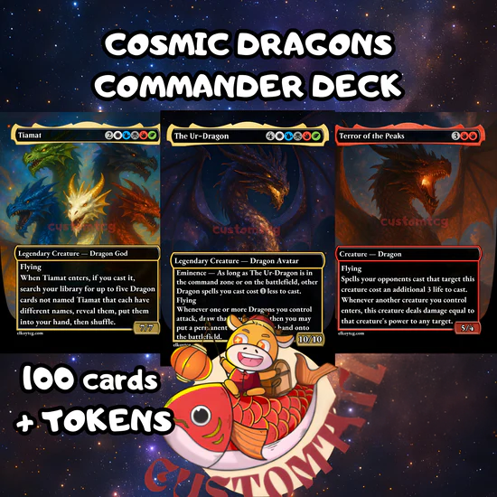COSMIC DRAGONS - MTG COMMANDER PROXY