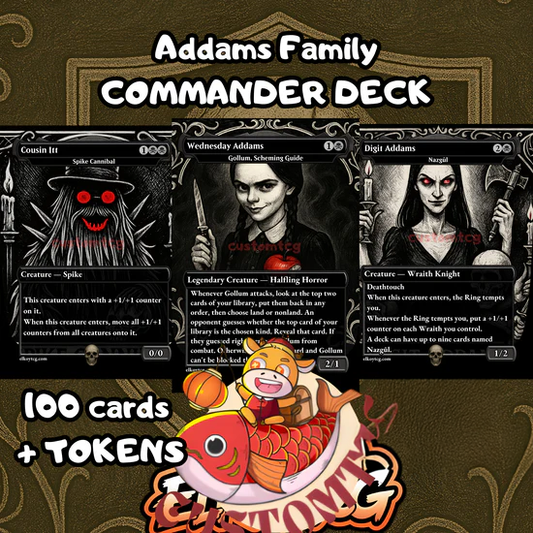 THE ADAMS FAMILY - MTG COMMANDER PROXY