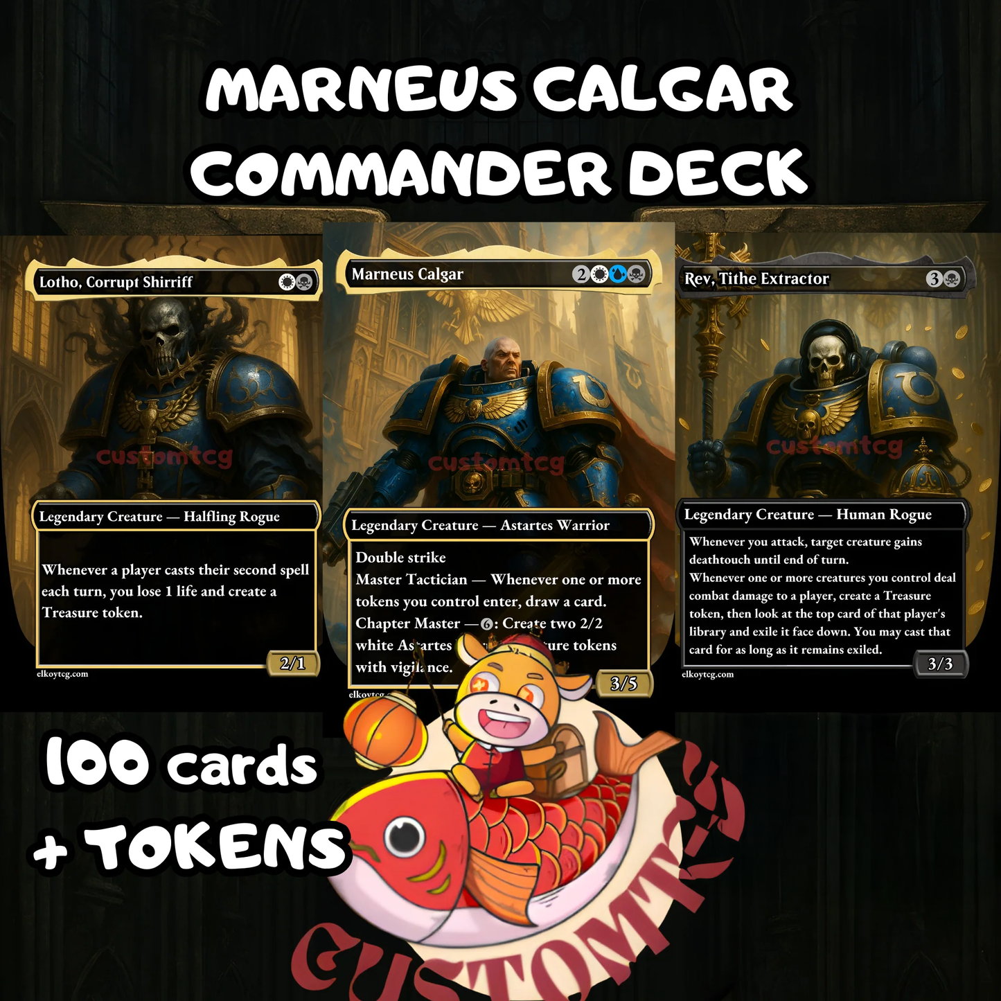 MARNEUS CALGAR  SPACE MARINES - MTG COMMANDER PROXY