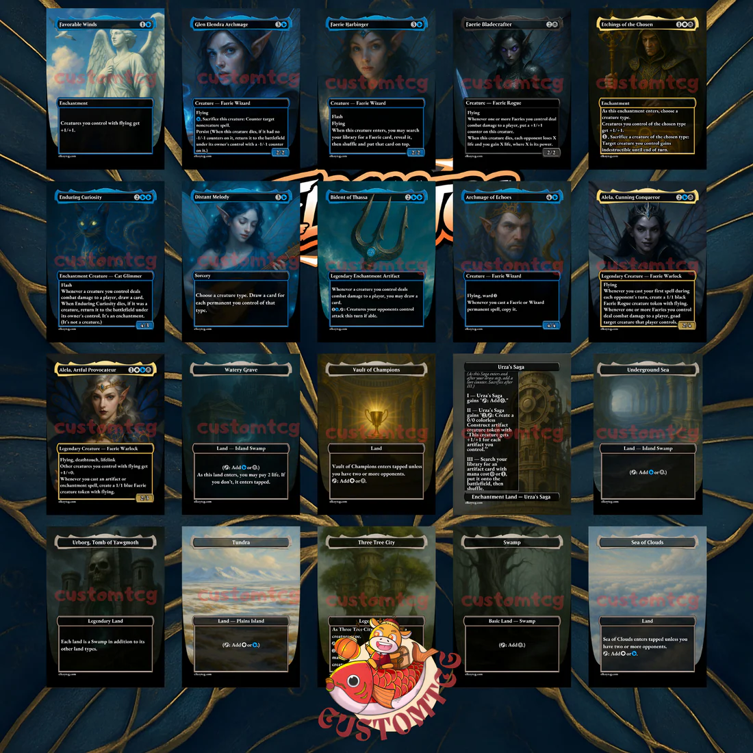 ALELA, ARTFUL PROVOCATEUR - MTG COMMANDER PROXY