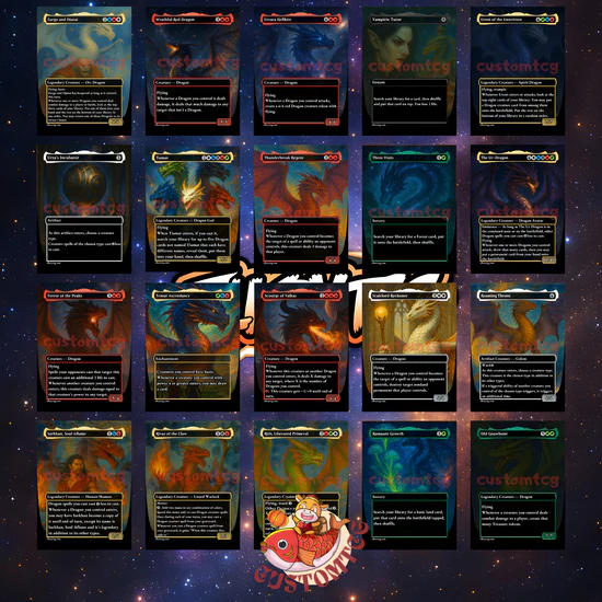 COSMIC DRAGONS - MTG COMMANDER PROXY