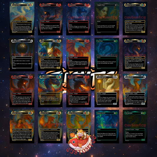 COSMIC DRAGONS - MTG COMMANDER PROXY