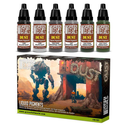 GREEN STUFF WORLD LIQUID PIGMENTS PAINT SET DUST (BOX X6)