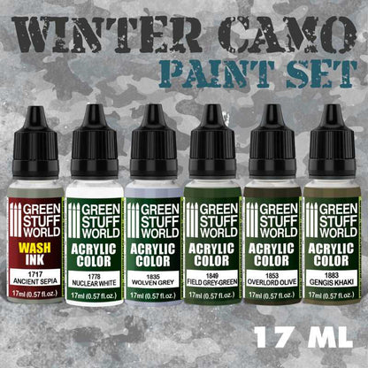 GREEN STUFF WORLD PAINT SET WINTER CAMO DUST (BOX X6)