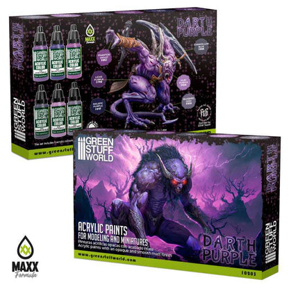 GREEN STUFF WORLD PAINT SET DARTH PURPLE (BOX X6)