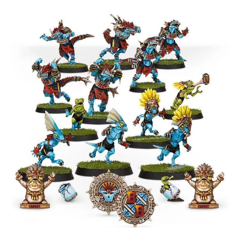 Equipo Gwaka'moli Crater Gators Lizardmen Blood Bowl Games Workshop completo