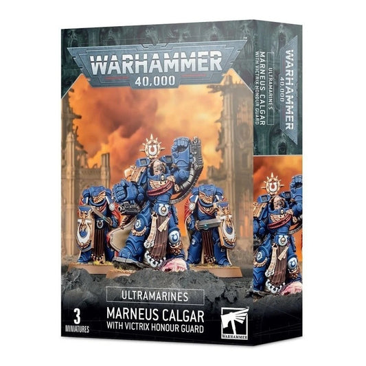 SPACE MARINES ULTRAMARINES MARNEUS CALGAR WITH VICTRIX HONOUR GUARD