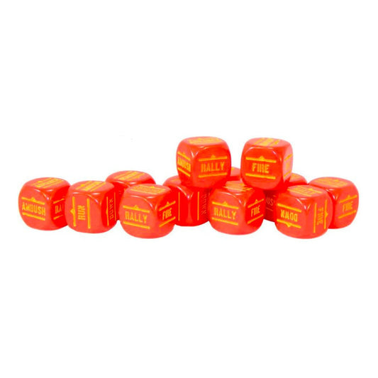BOLT ACTION ORDER DICE RED