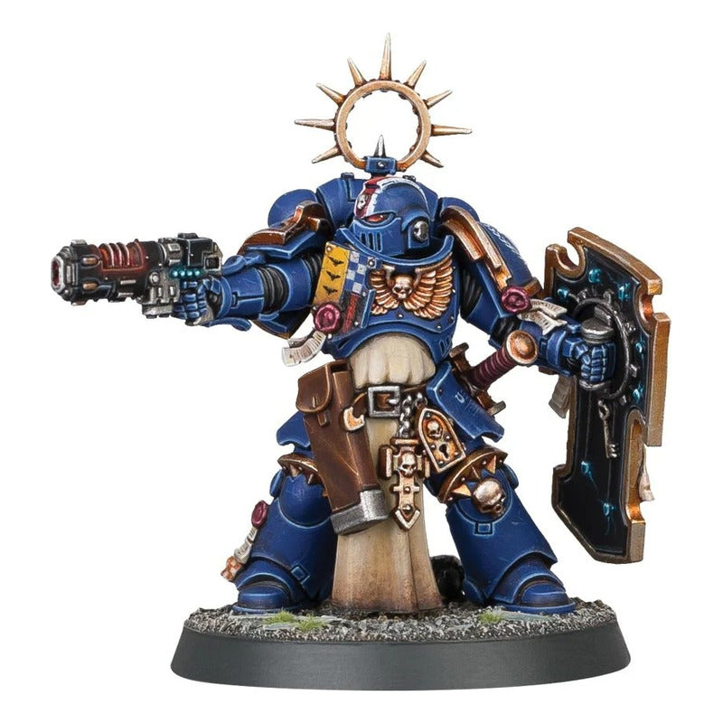 SPACE MARINES LIEUTENANT WITH STORM SHIELD WEB EXCLUSIVE