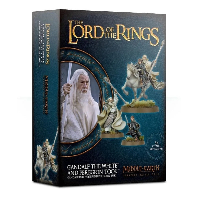 THE LORD OF THE RINGS GANDALF THE WHITE & PEREGRIN