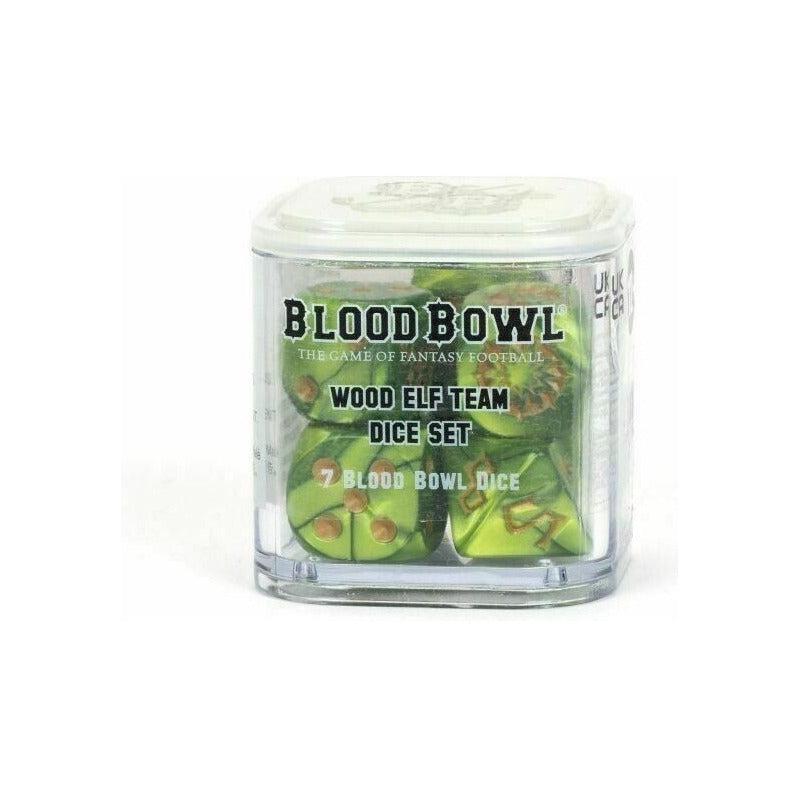 BLOOD BOWL WOOD ELF TEAM (GREEN) DICE SET OOP