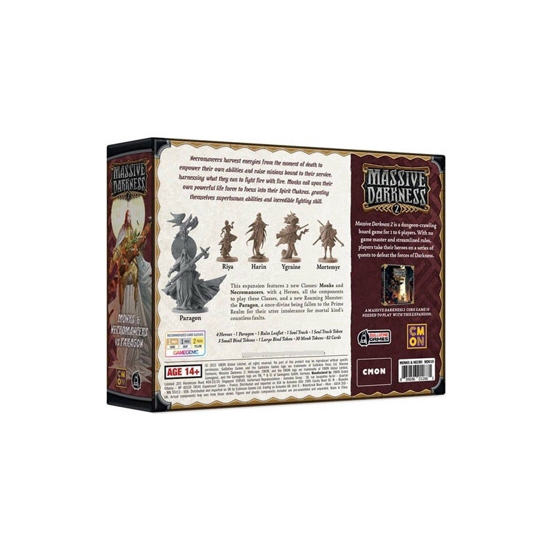 MASSIVE DARKNESS 2 MONKS AND NECROMANCER  EXPANSION